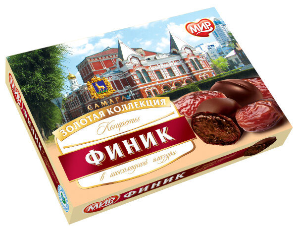 №2 КФ МИР Финики в шоколадной глазури 160г  в Кинешме