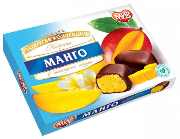 №2 КФ МИР Манго-Кокос в шоколадной глазури 160г  в Кинешме