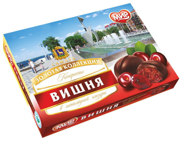 №2 КФ МИР Вишня в шоколадной глазури 160г в Кинешме